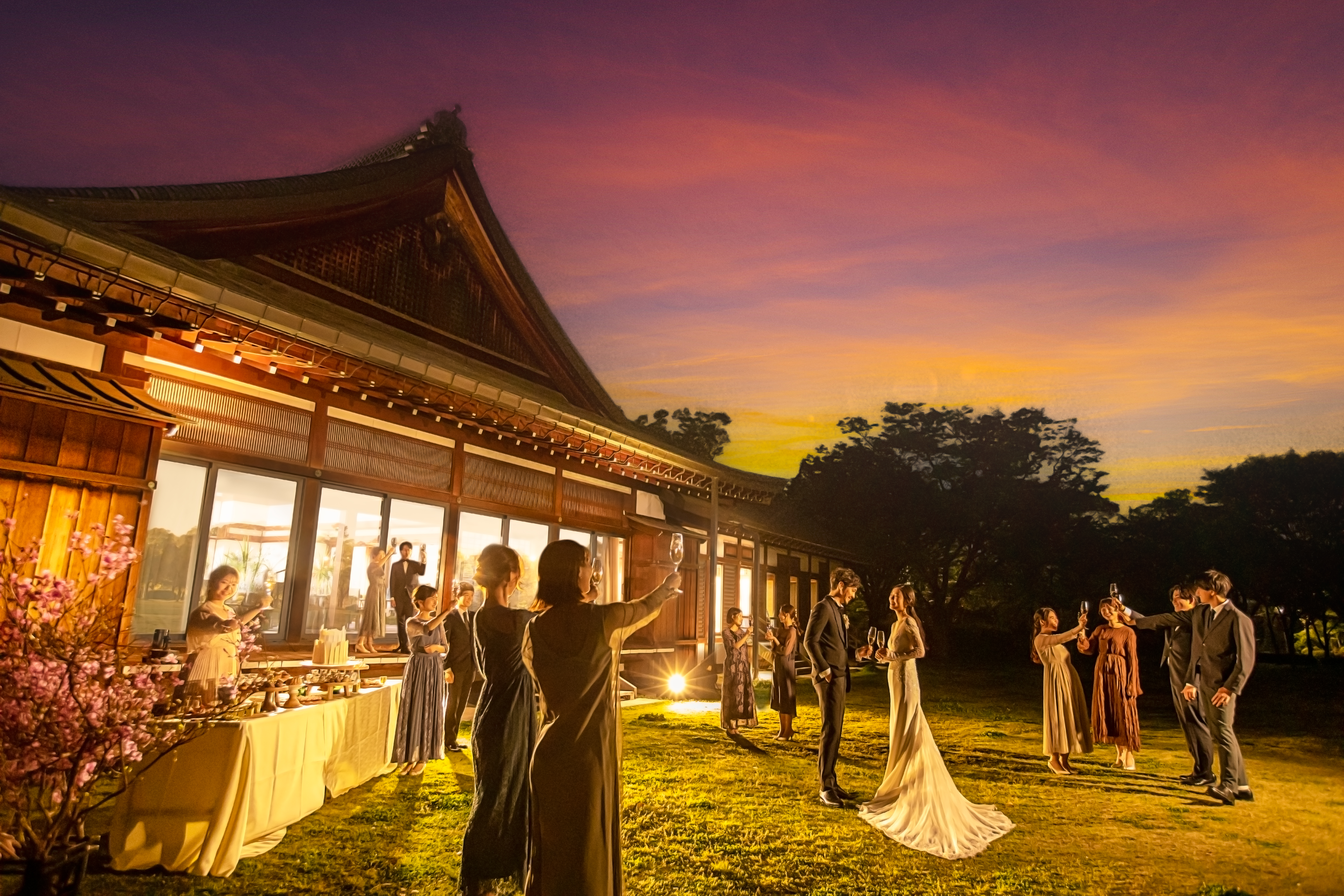 挙式後アフターパーティーの様子2