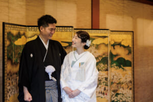大阪城と結婚式